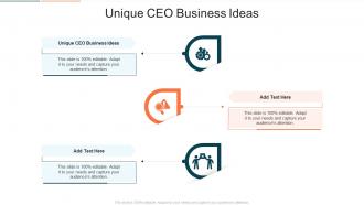 Unique CEO Business Ideas In Powerpoint And Google Slides Cpb