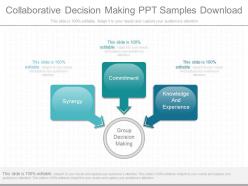 Unique collaborative decision making ppt samples download