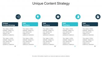 Unique Content Strategy In Powerpoint And Google Slides Cpb