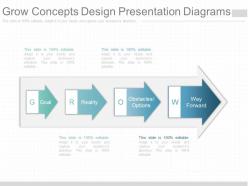 Unique grow concepts design presentation diagrams