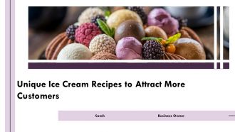 Unique Ice Cream Recipes To Attract More Customers PPT Guidelines AT