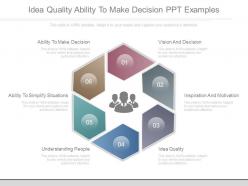 Unique idea quality ability to make decision ppt examples