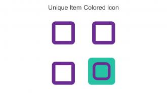 Unique Item Colored Icon In Powerpoint Pptx Png And Editable Eps Format