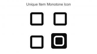 Unique Item Monotone Icon In Powerpoint Pptx Png And Editable Eps Format