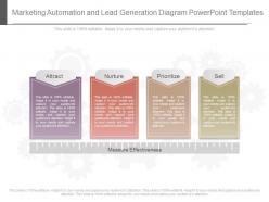 Unique marketing automation and lead generation diagram powerpoint templates