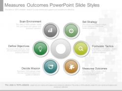 Unique measures outcomes powerpoint slide styles