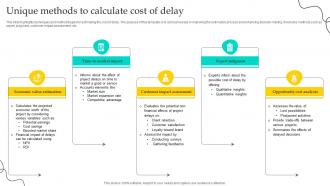Unique Methods To Calculate Cost Of Delay