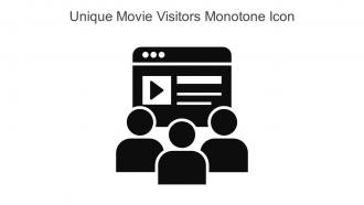 Unique Movie Visitors Monotone Icon In Powerpoint Pptx Png And Editable Eps Format