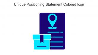Unique Positioning Statement Colored Icon In Powerpoint Pptx Png And Editable Eps Format