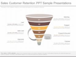 Unique sales customer retention ppt sample presentations