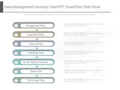 Unique sales management hierarchy chart ppt powerpoint slide show