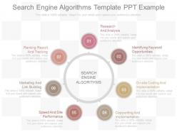 Unique Search Engine Algorithms Template Ppt Example