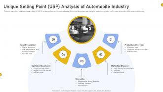 Unique Selling Point USP Analysis Of Automobile Industry