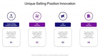 Unique Selling Position Innovation In Powerpoint And Google Slides Cpb