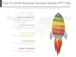 Unique tips for small business success sample ppt files