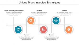 Unique types interview techniques ppt powerpoint presentation summary images cpb
