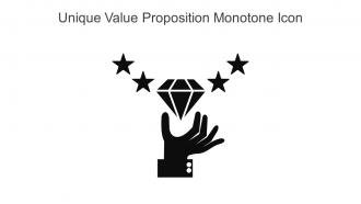 Unique Value Proposition Monotone Icon In Powerpoint Pptx Png And Editable Eps Format