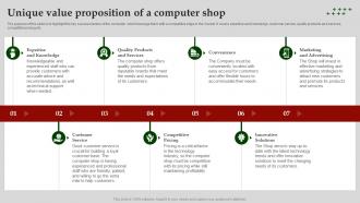 Unique Value Proposition Of A Computer Software Business Plan BP SS