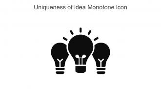 Uniqueness Of Idea Monotone Icon In Powerpoint Pptx Png And Editable Eps Format