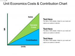 Unit Economics Costs And Contribution Chart