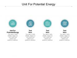 Unit for potential energy ppt powerpoint presentation pictures mockup cpb