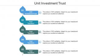 Unit investment trust ppt powerpoint presentation styles infographic template cpb