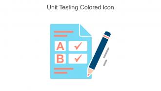 Unit Testing Colored Icon In Powerpoint Pptx Png And Editable Eps Format