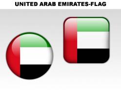 United arab emirates country powerpoint flags