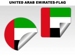United arab emirates country powerpoint flags