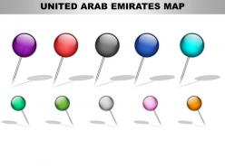 United arab emirates country powerpoint maps