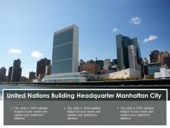 United nations building headquarter manhattan city