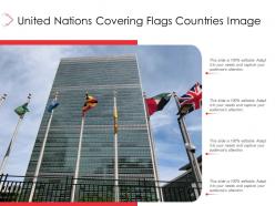 United nations covering flags countries image