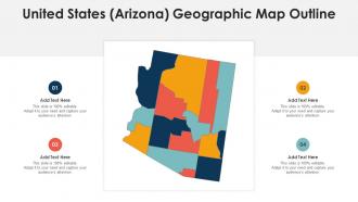 United States Arizona Geographic Map Outline