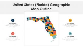 United States Florida Geographic Map Outline