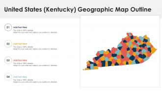 United States Kentucky Geographic Map Outline