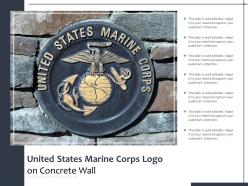 United States Marine Corps Logo On Concrete Wall
