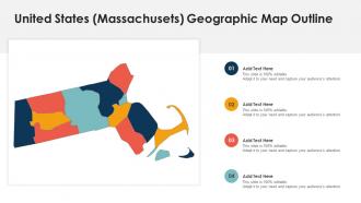 United States Massachusets Geographic Map Outline