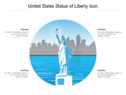 United states statue of liberty icon