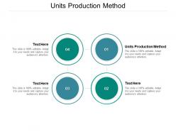 Units production method ppt powerpoint presentation icon vector cpb