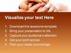 Unity handshake powerpoint templates and powerpoint backgrounds 0811