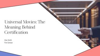 Universal Movies The Meaning Behind Certification PPT Guidelines AT