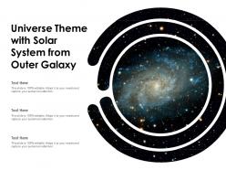 Universe Theme With Solar System From Outer Galaxy