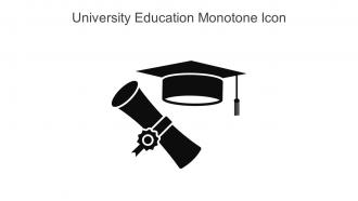 University Education Monotone Icon In Powerpoint Pptx Png And Editable Eps Format