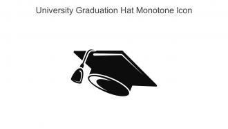 University Graduation Hat Monotone Icon In Powerpoint Pptx Png And Editable Eps Format