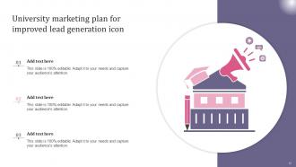 University Marketing Plan Powerpoint Ppt Template Bundles Unique Image