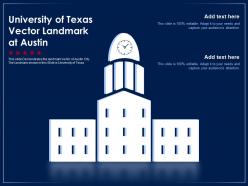University of texas vector landmark at austin powerpoint template