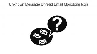 Unknown Message Unread Email Monotone Icon In Powerpoint Pptx Png And Editable Eps Format