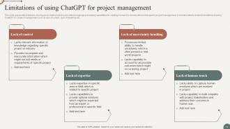 Unleash Power Of ChatGPT Game Changer For Project Management ChatGPT CD Researched Pre-designed
