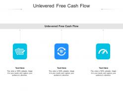 Unlevered free cash flow ppt powerpoint presentation outline objects cpb