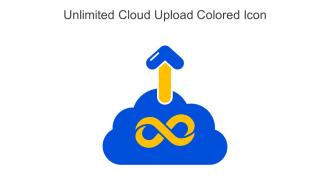 Unlimited Cloud Upload Colored Icon In Powerpoint Pptx Png And Editable Eps Format